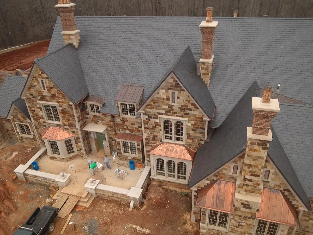 Craftsman Roofing Slate Roof Repair project in Marshall